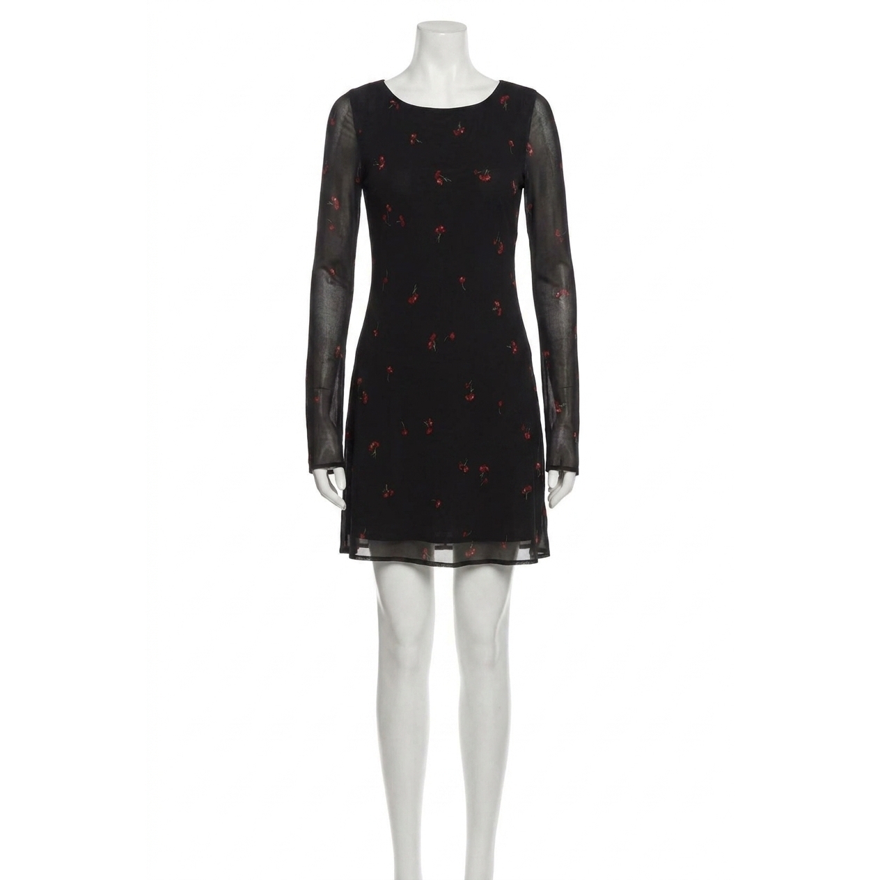 New Z Supply Campbell Rio Floral Mini Dress In Black